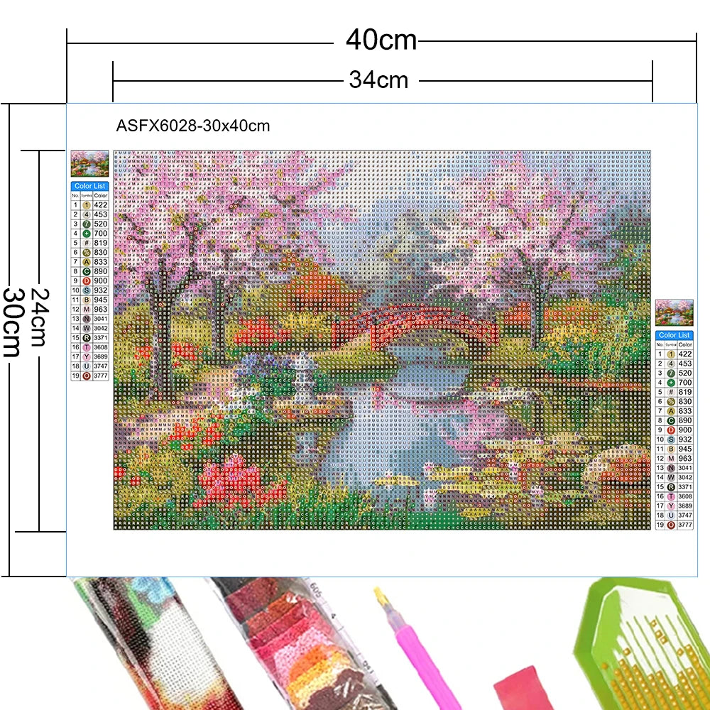 Forest House Landscape Diamond Painting Kit