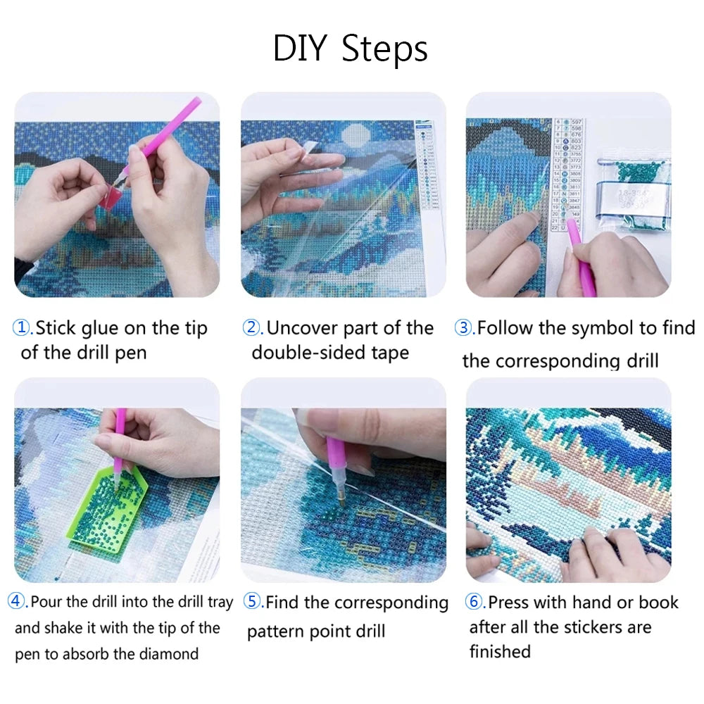 Forest House Landscape Diamond Painting Kit
