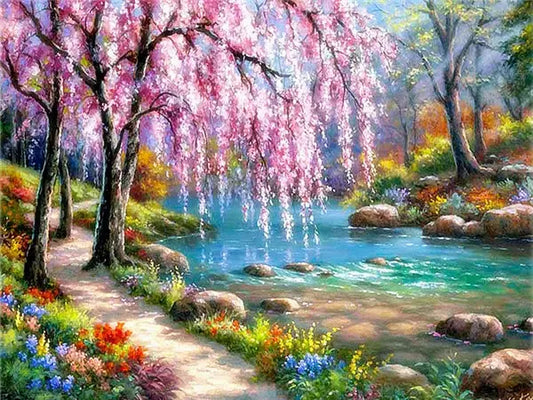 Forest House Landscape Diamond Painting Kit
