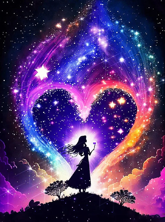 Fantasy Moon Tree Diamond Painting Kit