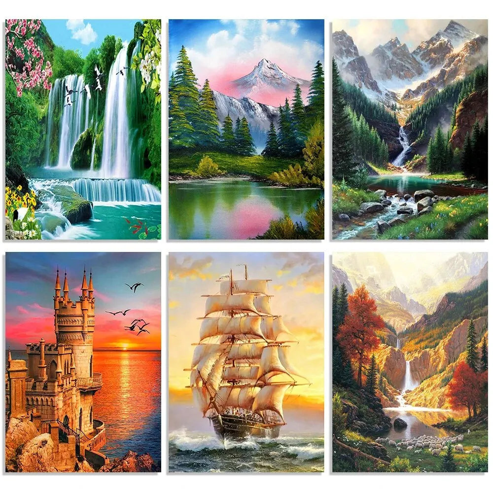 Sunset Landscape Diamond Painting Kit