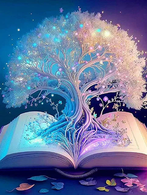 Fantasy Moon Tree Diamond Painting Kit